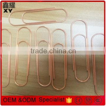 America market Hight quality paper box metal large rose gold paper clips