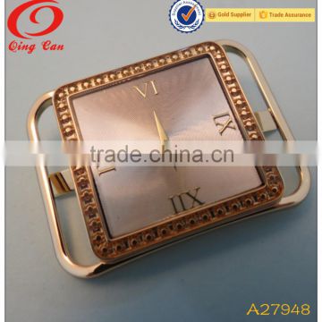 wholesale shoe fashion decorative clock design metal buckle