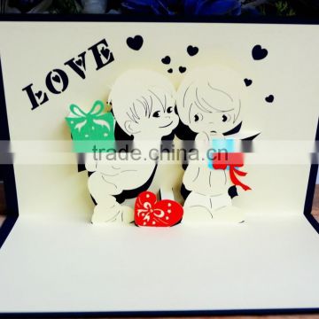 cuty handmade diy pop up wedding cards