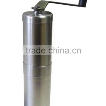 promotion price China factory directly stainless steel housing burr manual coffee grinder