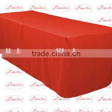 4ft. 6ft. 8ft. polyester plain visa fitted table cloth for banquet and wedding event