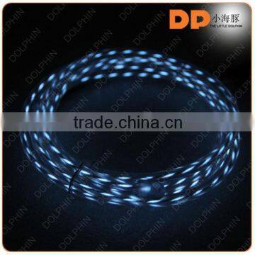 China supplier flowing current EL usb cable flashing LED light charging cable