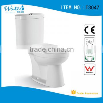 T3047 Bathroom new Design Washdown two piece toilet with factory price