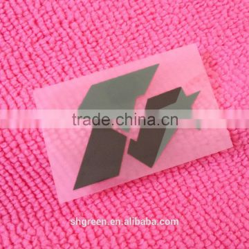 Company brand name heat press transfer sticker for PU leather boots