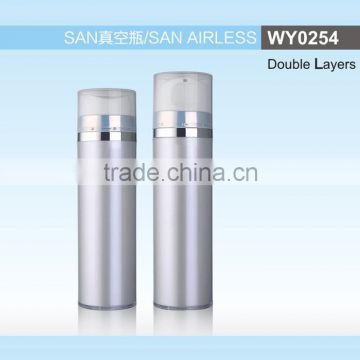 WY0254 double layer acrylic airless bottle, san airless bottle