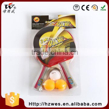 Various Styles Unique Shape Poplar Wood Top Training Ping Pong Racket Bat With Case