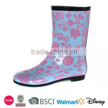 High quality lady cheap camo rain boots