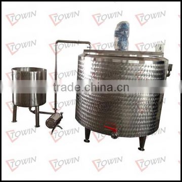 SS304 fermentation tank with pump and storage tank