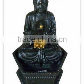 Hand-Carved Fiber Buddha Statue