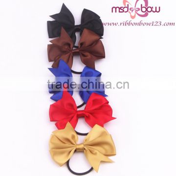 Custom satin ribbon bow with elastic for perfume bottle package