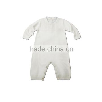 Winter design baby rompers cotton plain white baby rompers