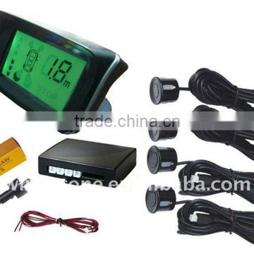 Car LCD Parking Sensor, LCD Parking Sensor 4 Sensors Black, Silver, White