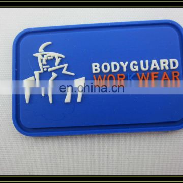 silicone rubber brand garment patch label for clothing