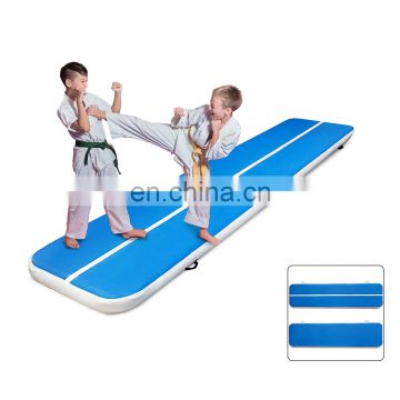 airtrick tumble track inflatable air blue 10 meter tumbling mat for sale