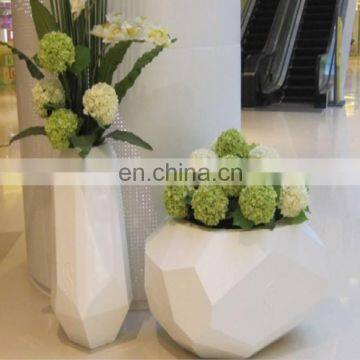 Galvanized Steel Outdoor Bright Color Flower Pots