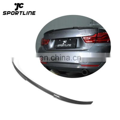 P Style M4 428i Carbon Fiber Rear Trunk Spoiler Lip for BMW F32 428i 435i Coupe 2014-2015