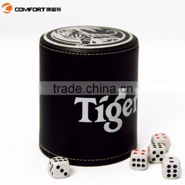 factory sale cheap wholesale leather dice game,dice cup