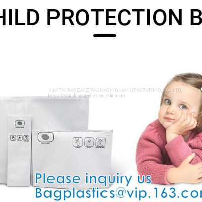 Child Resistant Locking Pouches, Zipper Pouch Custom Printed Packaging Exit Bag Resistant mylar bag Child proof