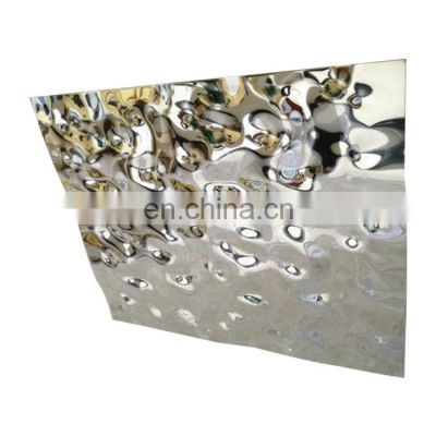 0.3mm 0.5mm 0.8mm 1.2mm 1.5mm Thick SS Sheet 304 316 316L 321 Water Ripple Stainless Steel Sheet