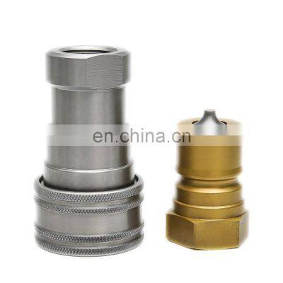 High quality poppet type 1/2 inch BSP NPT thread ISO 7241-B hydraulic quick couplings for tractor