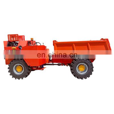 FCD60 6-10 Tons Agricultural Dump Truck Mini Woodland Mining Rubber Small Wheel Dumper Truck