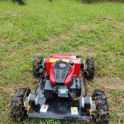 remote control mower with tracks, China remote control bank mower price, remote control hillside mower for sale