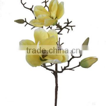 Silk Flower, 27"H Magnolia Spray, High End Silk Flower