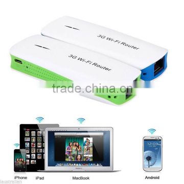 Portable Universal 3G WIFI Router Power Bank, Battery Charger With Wireless Router