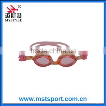 2016 comfortable colorful safty kids swimming goggles manufacture