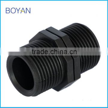 China Factory Plastic Pipe Fitting PN16 Black PE Male Coupling