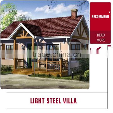 customer design light steel structure prefabricated villa
