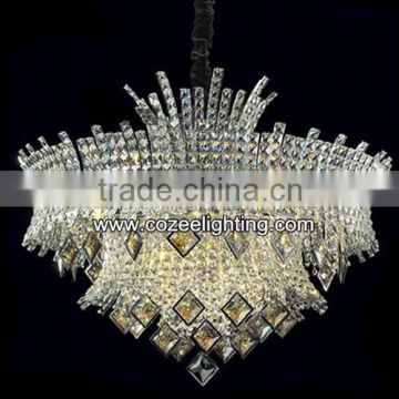 Modern Contemporary Luxury Design LED Crystal Chandelier Pendant Light Hanging Lamp Suspended Lighting Fixture CZ9070/12