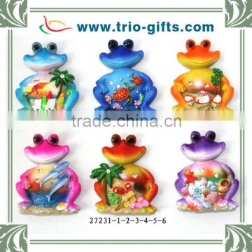 Wholesale Frog Shape Polyresin Souvenir Magnet