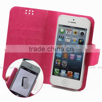 Hot universal flip leather case for mobile phone