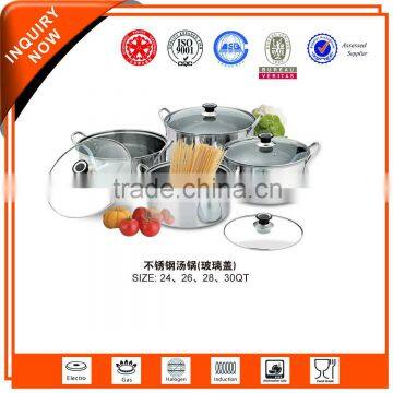 NEW stainless steel stock pot big 4pcs