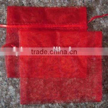 organza bag for gifts red