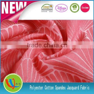2014/2015 100% ZheJiang China textile 75D polyester cotton interwoven jacquard for fashion korean ladies pants shirt