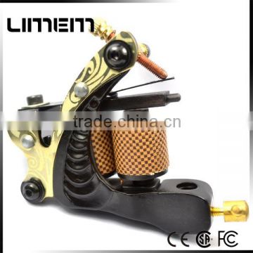 High Quality Handmade Iron 10 coils Tattoo machine Gun For Liner &shader
