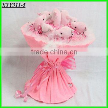2013 new designs plush doll bouquet toy