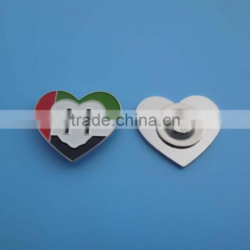 Heart Design UAE 44th Metal Lapel Pin for National Day