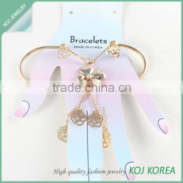 2015 new product Hot sale hand ring bracelet for women, finger ring bracelet, slave bracelet, fashion jewelry wholesale KB305