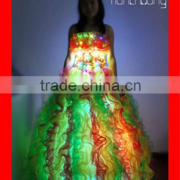 Super Synchronous Programmable Christmas LED Party Dresses
