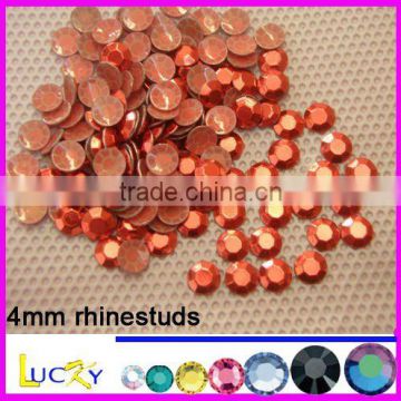 korean quality hot fix rhinestuds ,iron-on rhinestuds, red color