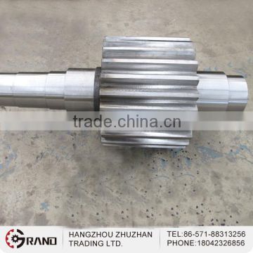 Custom forging industrial assembled gear shaft