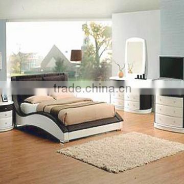 Modern Style Leather PU Double Bed for Home Furniture