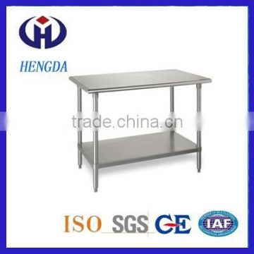 Stainless steel 2 tiers Kitchen Worktable