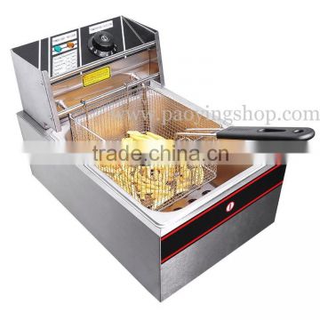 6L Stainless Steel Commercial Countertop 110v 220v Electric Potato Fryer