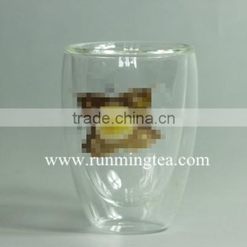Customized Borocilicate Double-walled Glass Cup