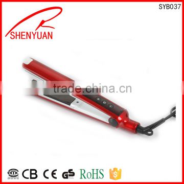 Professional Ceramic coating plate Flat Iron hair Straightener dual voltage CE ROHS approval