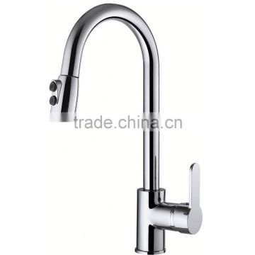 New Style Deck Mounted Retractable Pull Out Kitchen Sink Mixer Faucet